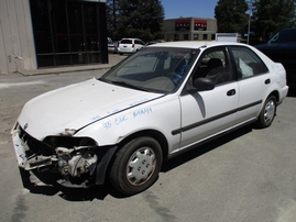 1993 HONDA CIVIC DX WHITE 4DR 1.5L MT A16419